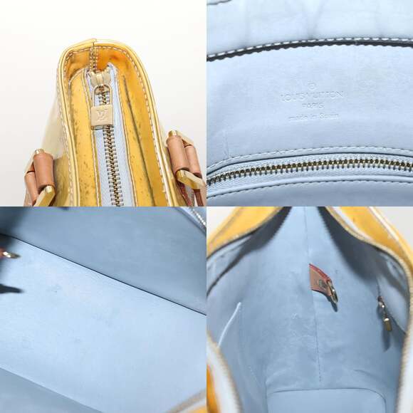 LOUIS VUITTON Monogram Vernis Houston Hand Bag Gris M91053 - Picture 11 of 12